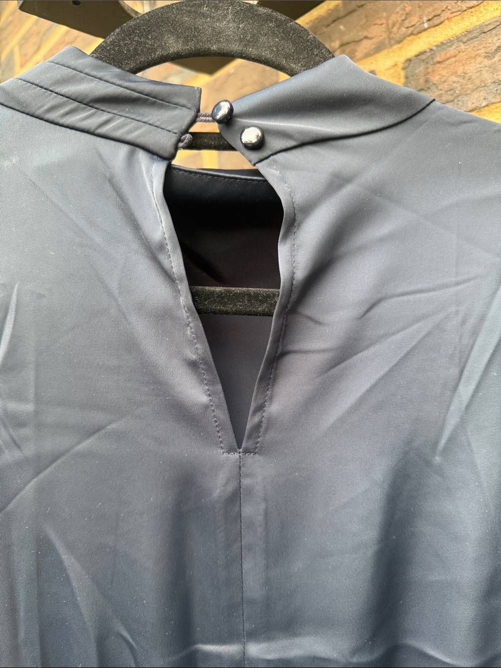 BTFBM Womens Mock Neck Satin Dress - Picture 5 of 8